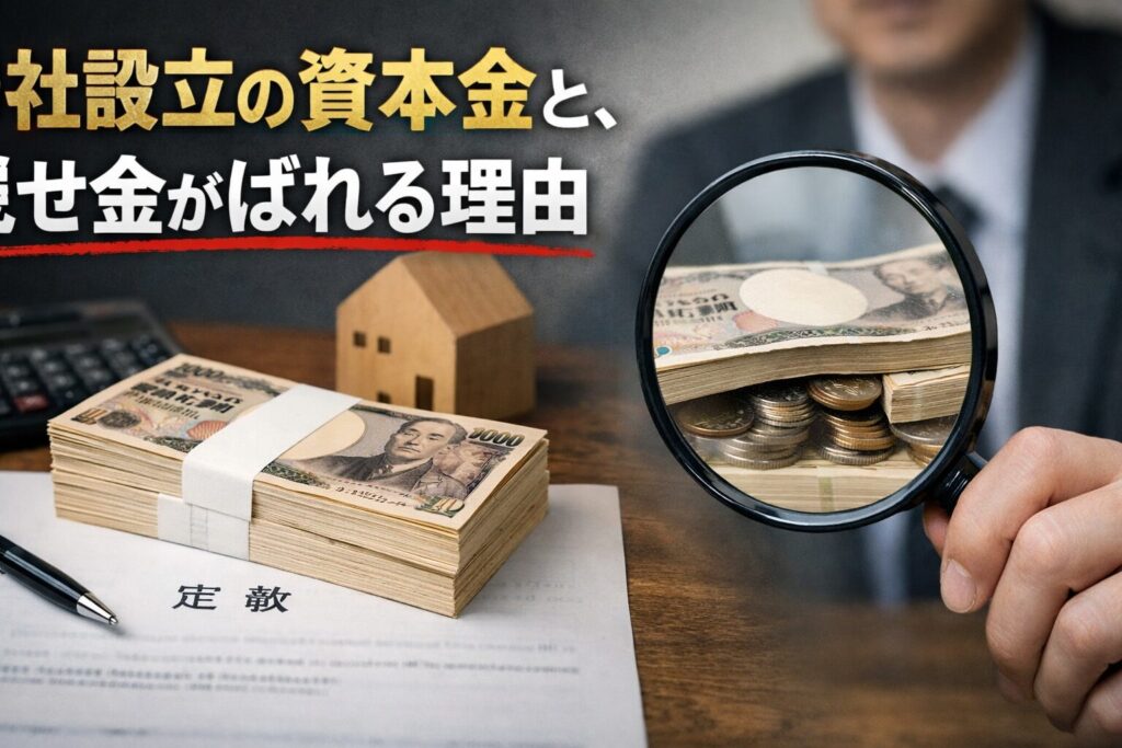 会社設立の資本金と、見せ金がばれる理由