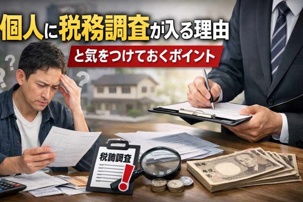 個人に税務調査が入る理由と気をつけておくポイント