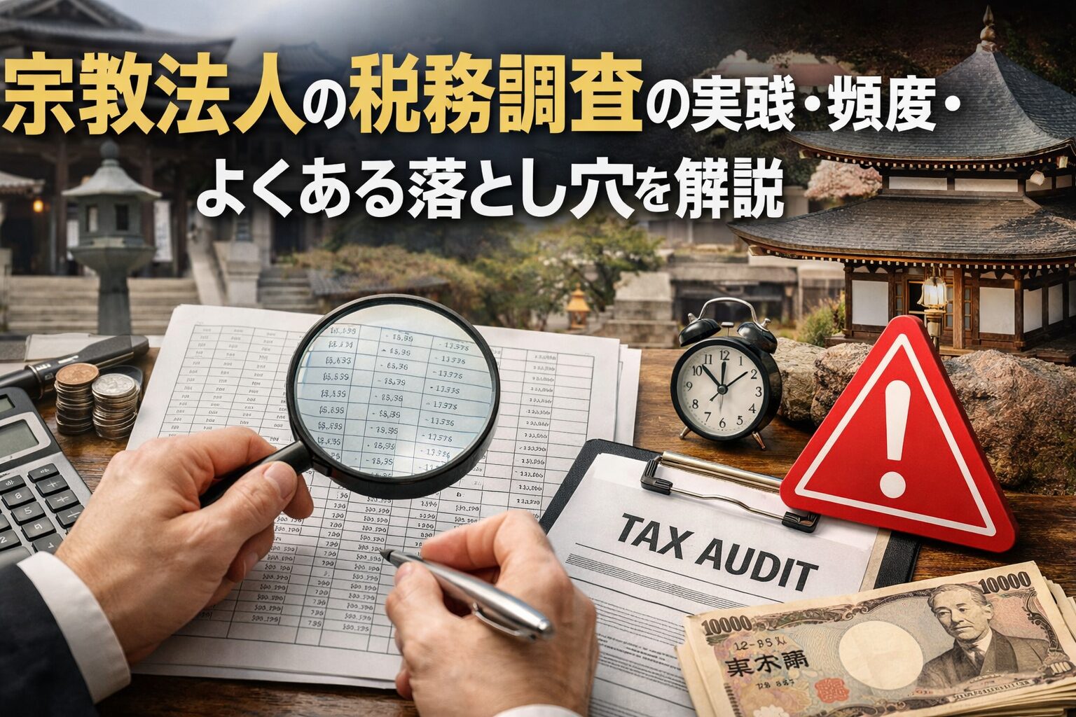宗教法人の税務調査の実態・頻度・よくある落とし穴を解説