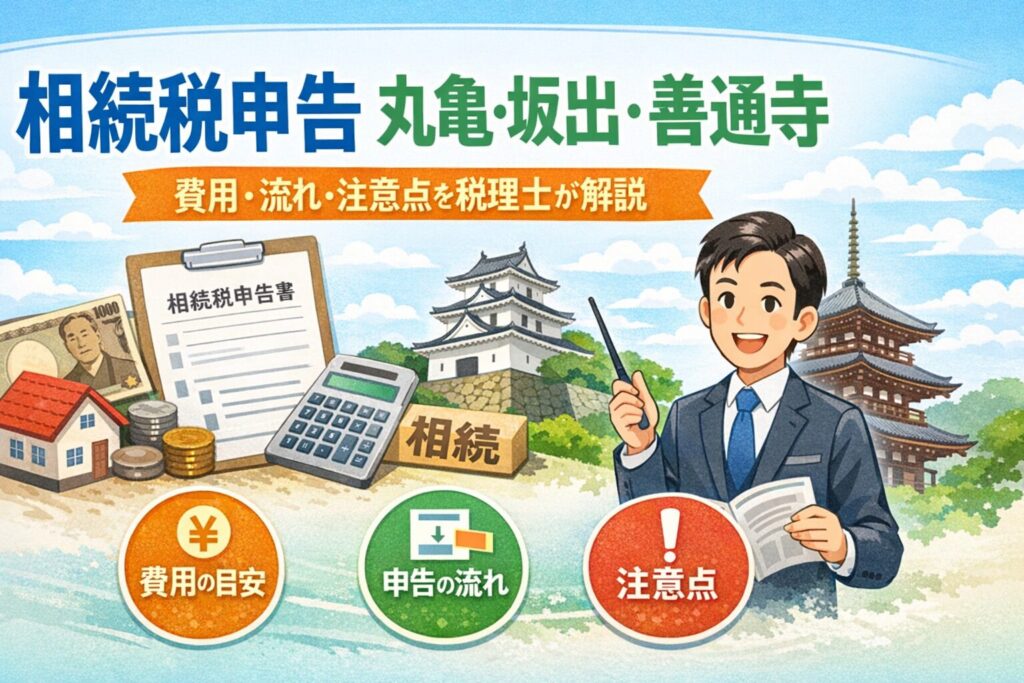 相続税申告 丸亀・坂出・善通寺｜費用・流れ・注意点を税理士が解説