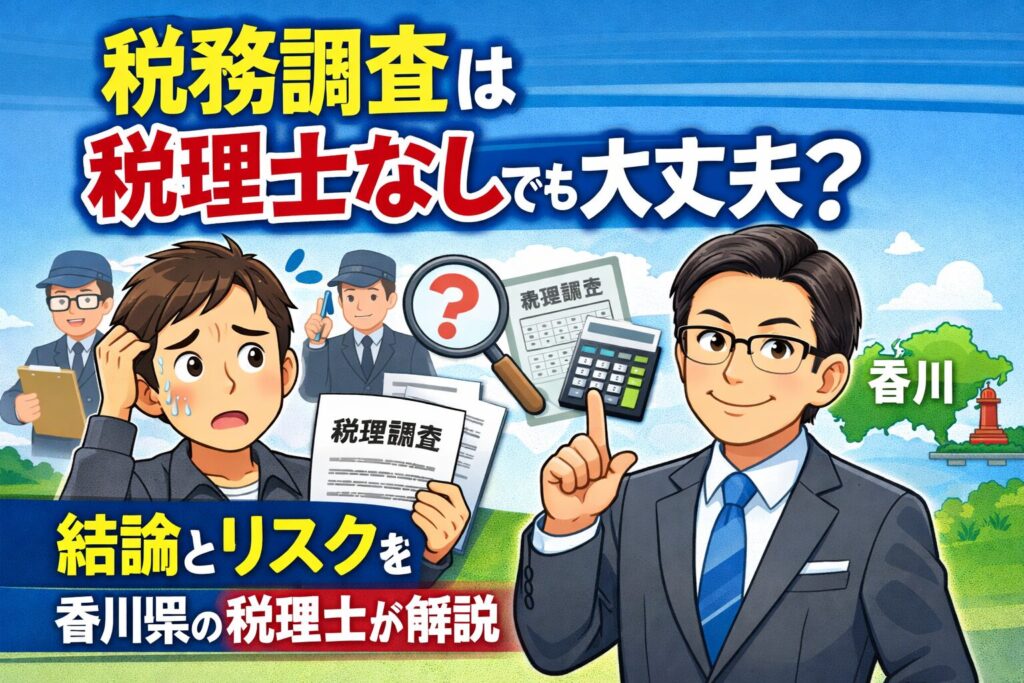 税務調査は税理士なしでも大丈夫？結論とリスクを香川県の税理士が解説